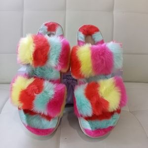 Madden Girl Furbee Bright Mul Size 10